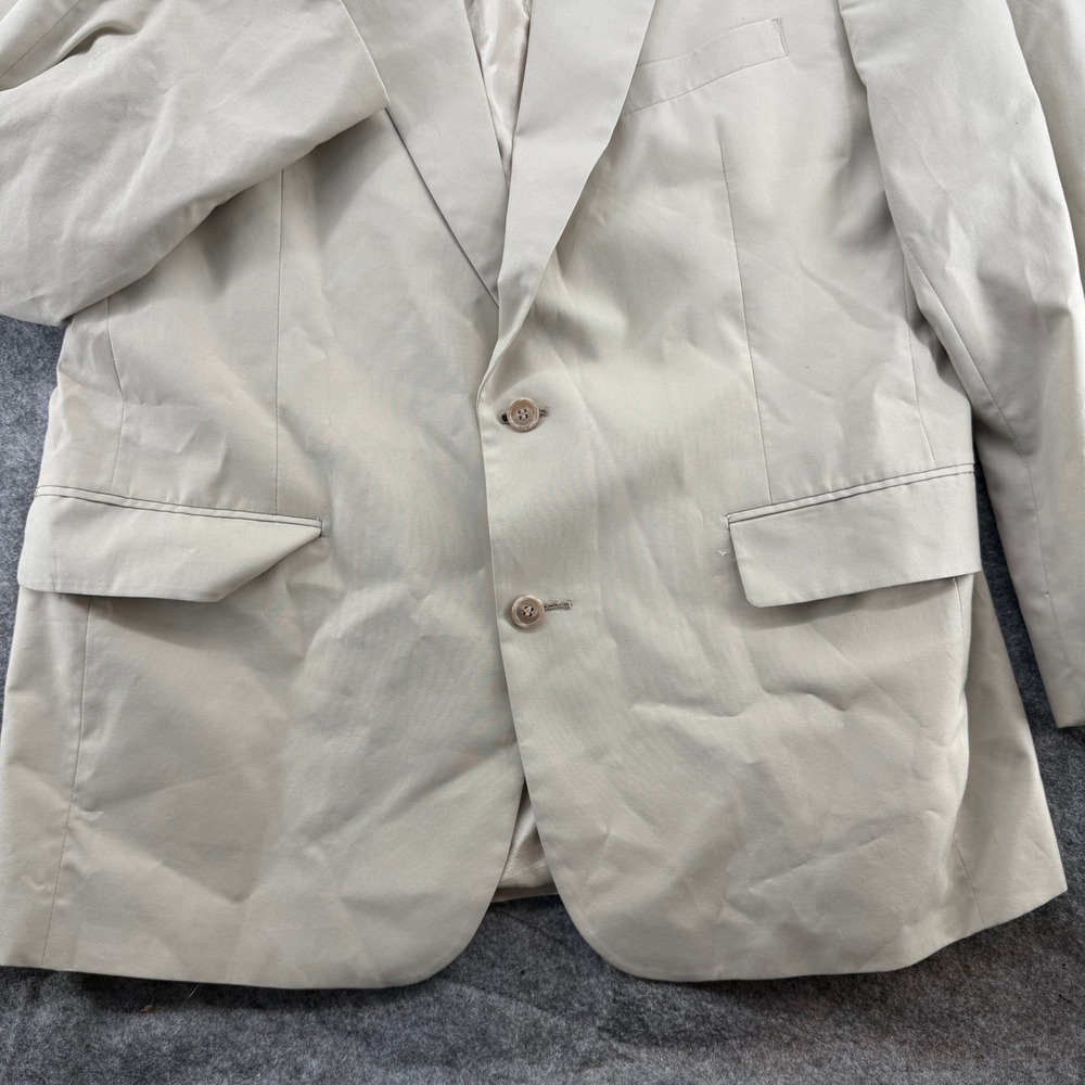 Brooks Brothers Blazer Mens 42 Beige Two Button Sport Coat Made in USA - Picture 3 of 16